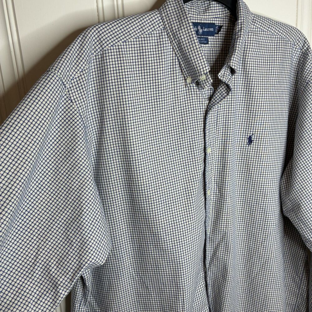 Ralph Lauren XXL Button Down Shirt 100% Cotton Blake Model Long Sleeve Classic